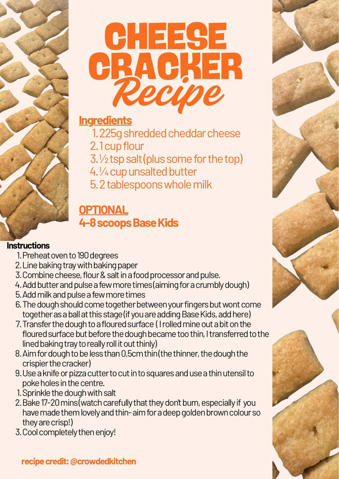 Cheese cracker recipe!