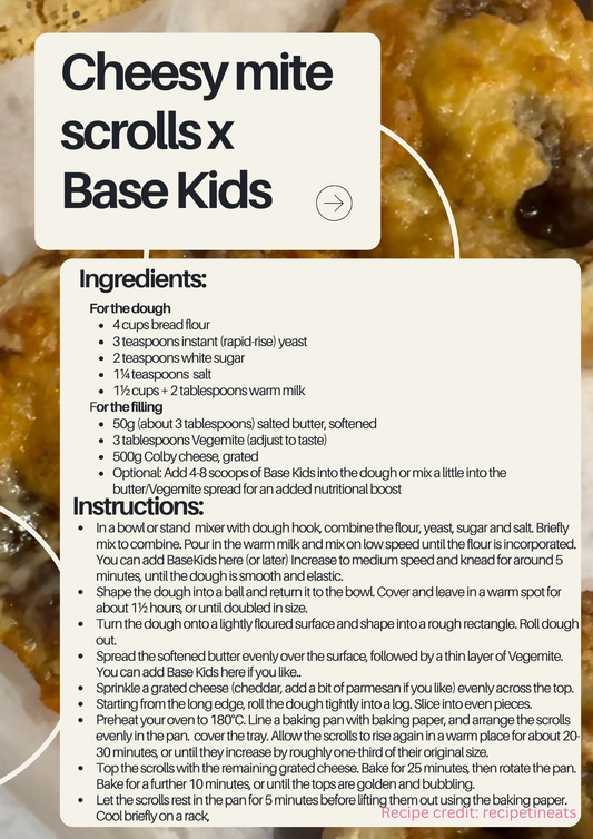 Cheesy-mite scrolls X Base Kids