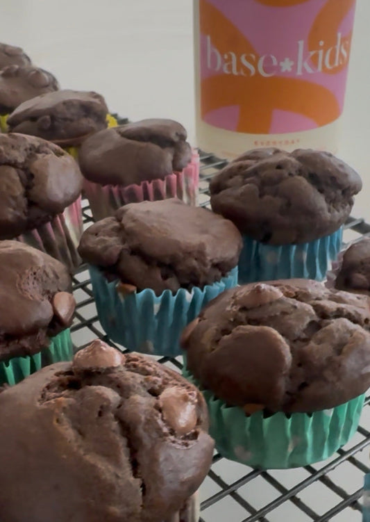Choc chip muffins x Base Kids